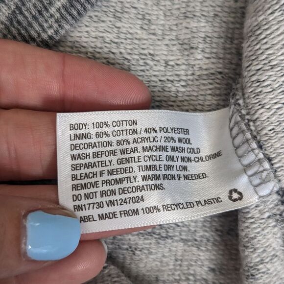 Cat & Jack Boys Awesome Sweater Small (6/7) Gray - Picture 4 of 5